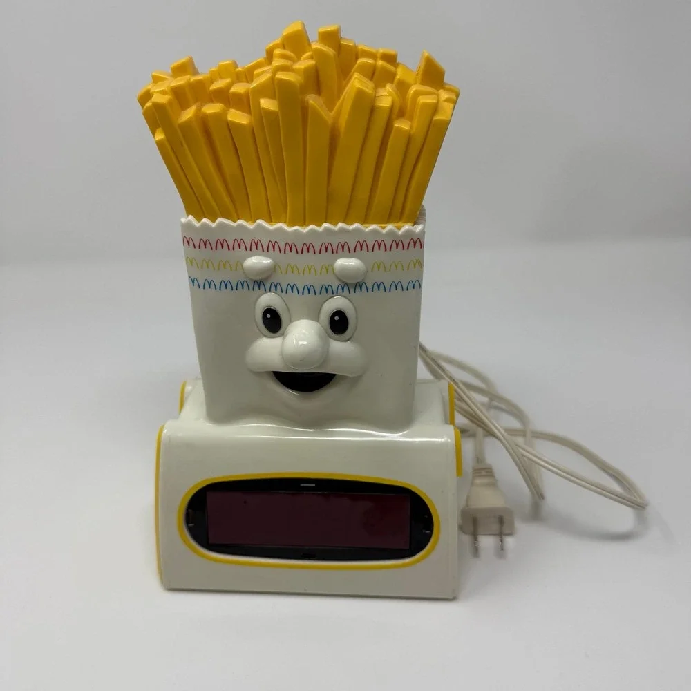 1996 MCDONALD'S CORPORATION FRENCH FRY MCTIME LED ALARM CLOCK W/NIGHT LIGHT